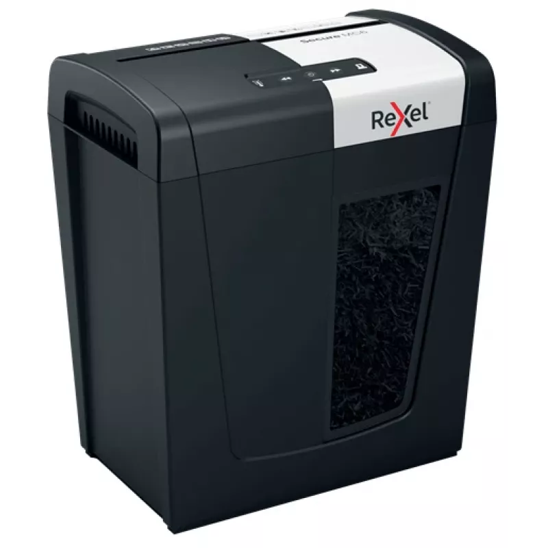 Rexel Secure MC6 Whisper-Shred Niszczarka Mikrocięta P5, Mikrocięcie, 2 x 15 mm, 18 L, 175 arkuszy, 55 dB, Przyciski