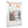 Nobo Premium Plus A4 przezroczysta akrylowa rama plakatowa montowana na ścianie z możliwością zmiany położenia