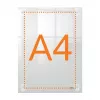 Nobo Premium Plus A4 przezroczysta akrylowa rama plakatowa montowana na ścianie z możliwością zmiany położenia