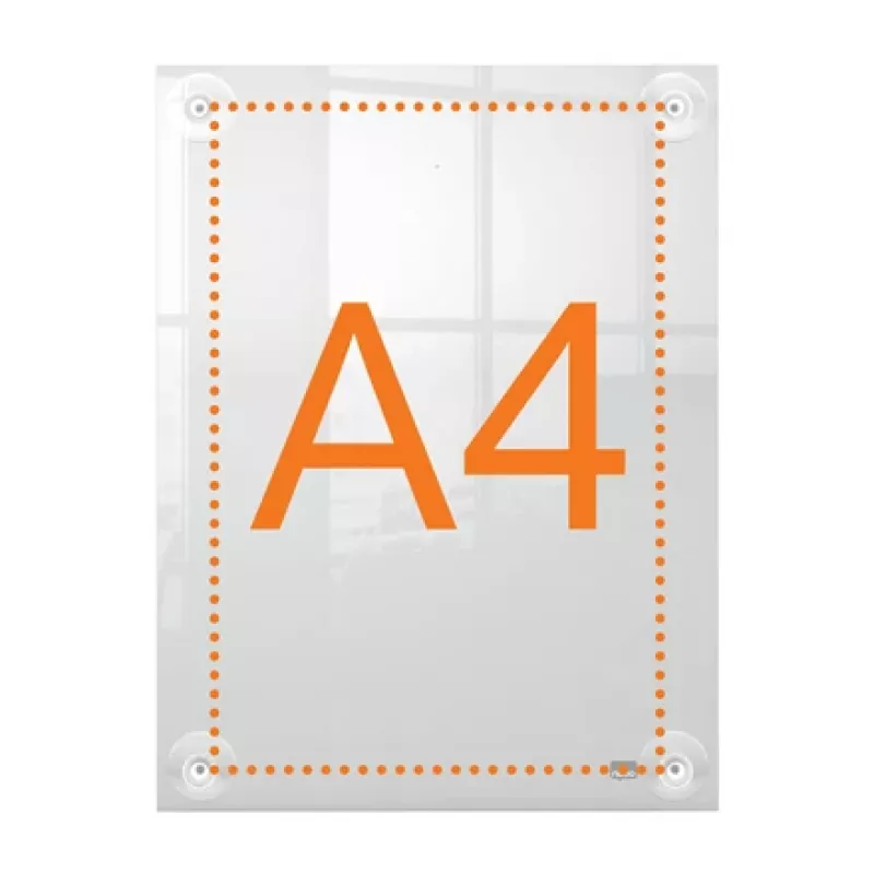 Nobo Premium Plus A4 przezroczysta akrylowa rama plakatowa montowana na ścianie z możliwością zmiany położenia