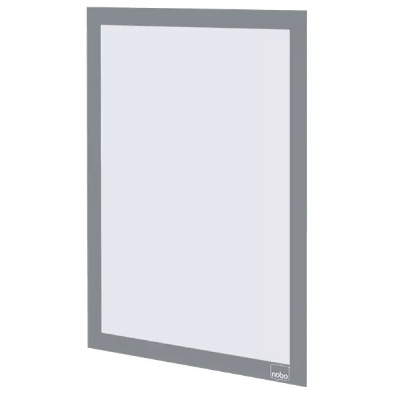 Nobo samoprzylepna magnetyczna ramka plakatowa A4, srebrna, A4, srebrna, pion/poziom, 235 mm, 5 mm, 325 mm