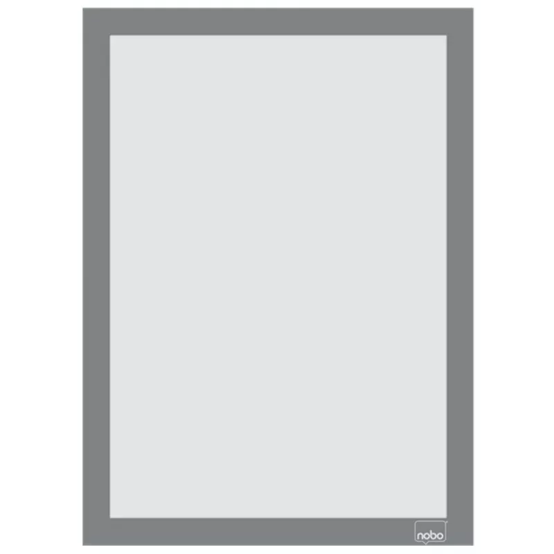 Nobo samoprzylepna magnetyczna ramka plakatowa A4, srebrna, A4, srebrna, pion/poziom, 235 mm, 5 mm, 325 mm