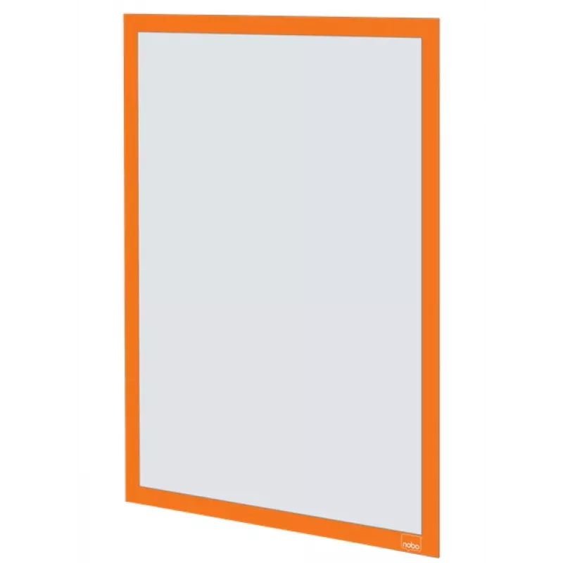 Nobo Samoprzylepna magnetyczna ramka na plakat A3, Pomarańczowa, A3, Pomarańczowa, Pionowo/Poziomo, 235 mm, 10 mm, 450 mm