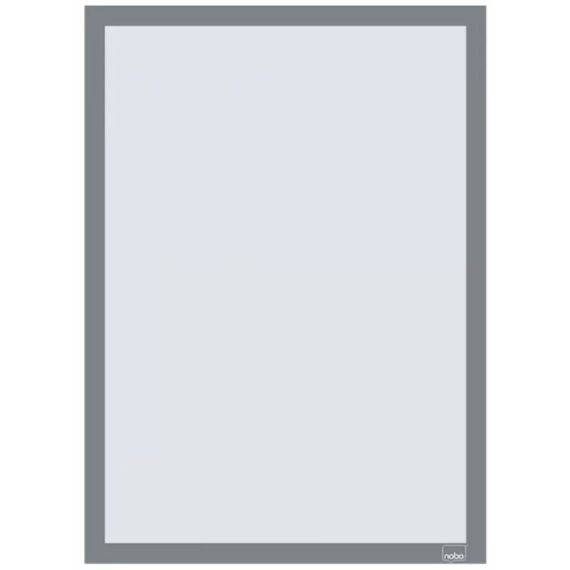 Nobo samoprzylepna ramka magnetyczna na plakat A3, srebrna, A3, szara, pionowa/pozioma, 235 mm, 10 mm, 450 mm
