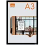 Nobo samoprzylepna magnetyczna ramka na plakat A3, czarna, A3, Czarny, Pion/Poziom, 235 mm, 10 mm, 450 mm