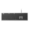 Kensington KB515 EQ USB-C/USB-A Klawiatura przewodowa, pełnowymiarowa (100%), przewodowa, USB, przełącznik nożycowy, QWERTY, szary