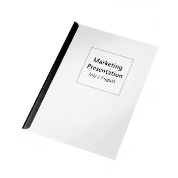 Leitz Slide Binders A4 3 mm, Czarny, 30 arkuszy, Plastik, A4, 80 mm, 65 mm