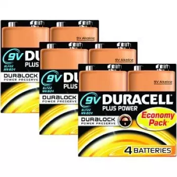 Duracell Plus Power 9v Bateria jednorazowa Alkaliczna