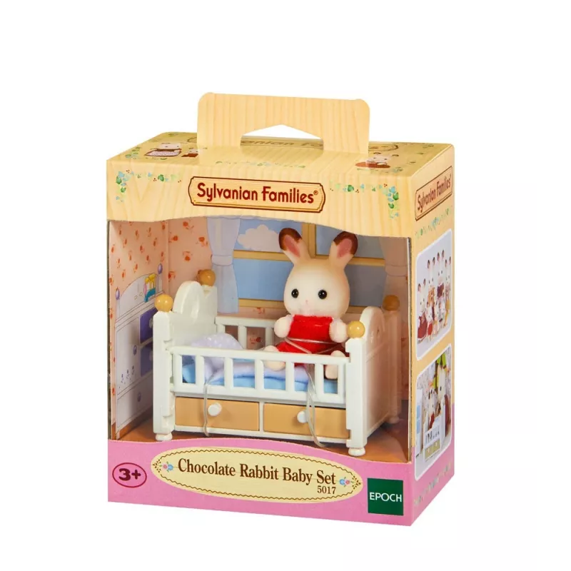 Sylvanian Families Zestaw Króliczka Czekoladowego (Łóżeczko dla niemowlaka), 3 lat(a), Wielokolorowy, Polistyren, Plastik
