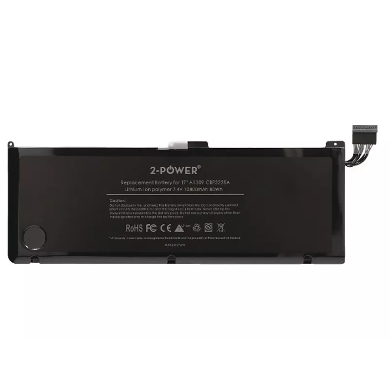 2-Power 7,4 V 11200 mAh Li-Polymer Laptop Battery, bateria, Apple MacBook Pro 17 cali A1297 (Mid 2009 EMC2272/EMC2329, Mid 2010 EMC2352)