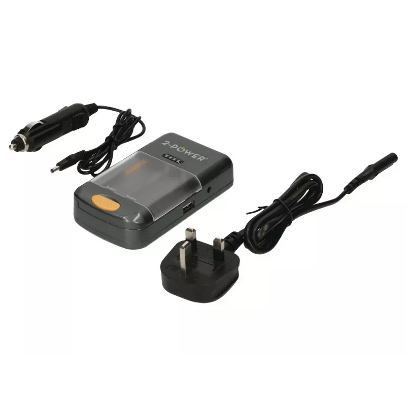 2-Power Universal Camera Battery Charger-Retail, litowo-jonowa (Li-Ion), niklowo-metalowo-wodorkowa (NiMH), AA, AAA