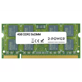 2-Power 4 GB DDR2 800 MHz SO-DIMM, 4 GB, 1 x 4 GB, DDR2, 800 MHz, 200-pin SO-DIMM, zielony