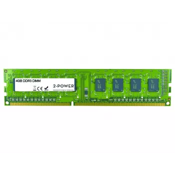 2-Power 4GB MultiSpeed 1066/1333/1600 MHz DIMM Memory, 4 GB, 1 x 4 GB, DDR3, 1600 MHz, 240-pin DIMM, zielony