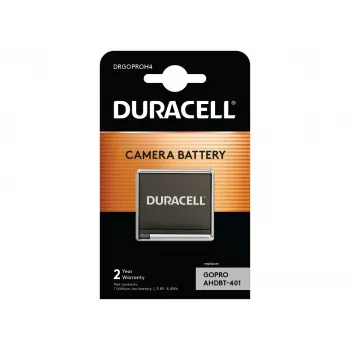 Akumulator do aparatu Duracell - zamiennik akumulatora GoPro Hero 4, GoPro, 1160 mAh, 3,8 V, litowo-jonowy (Li-Ion)