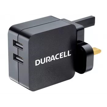 Ładowarka sieciowa Duracell 2x2.4A USB do telefonu/tabletu, wewnętrzna, AC, 5 V, czarna
