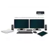 2-Power USB 3.0 Dual Display Docking Station, Docking, 3.5 mm, USB Type-A, USB Type-B, 10,100,1000 Mbit/s, Czarny, 5 Gbit/s