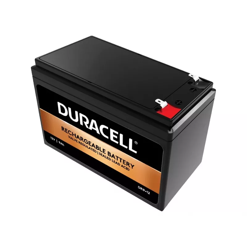Duracell 12V 9Ah VRLA Battery, Sealed Lead Acid (VRLA), 12 V, 9 Ah, 9000 mAh, 108 Wh, 2.4 kg