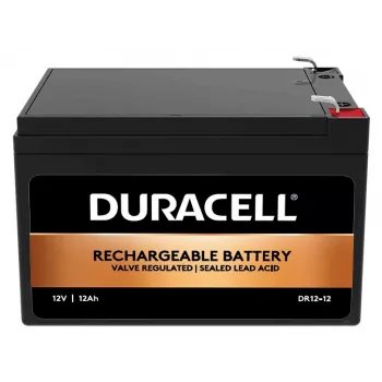 Akumulator Duracell 12V 12Ah VRLA, Sealed Lead Acid (VRLA), 12 V, 12 Ah, 12000 mAh, 144 Wh, Czarny