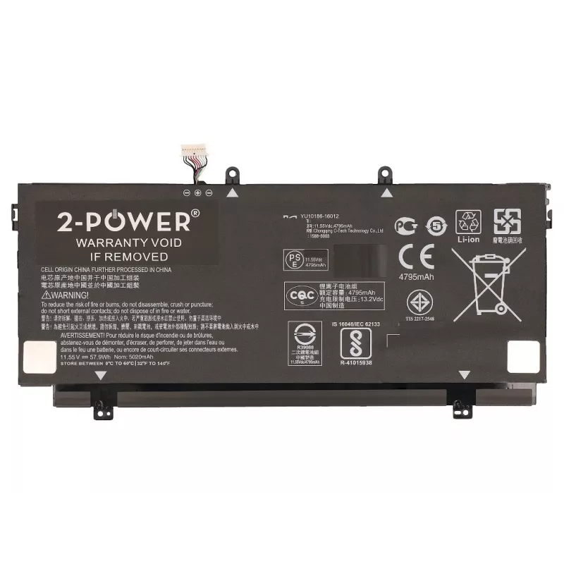 2-Power 11.55V 5020mAh akumulator litowo-polimerowy do laptopa, Akumulator, HP Spectre x360 13-ac000