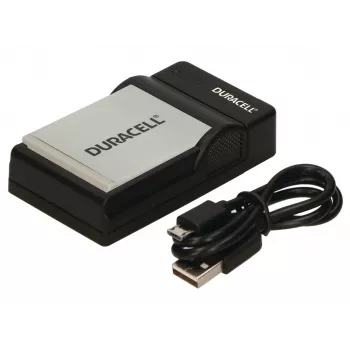 Ładowarka do akumulatorów aparatów cyfrowych Duracell, USB, ładowarka wewnętrzna, Canon NB-4L, NB-5L, czarny, 5 V, 5 V