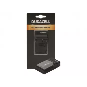 Ładowarka do akumulatora aparatu cyfrowego Duracell, USB, ładowarka wewnętrzna, Nikon EN-EL3e, FujiFilm NP-150, czarny, 5 V