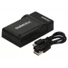 Duracell Digital Camera Battery Charger, USB, Indoor battery charger, Nikon EN-EL20, EN-EL22, EN-EL24, Czarny, 5 V, 5 V