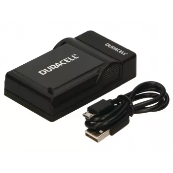 Duracell Digital Camera Battery Charger, USB, Indoor battery charger, Nikon EN-EL20, EN-EL22, EN-EL24, Czarny, 5 V, 5 V