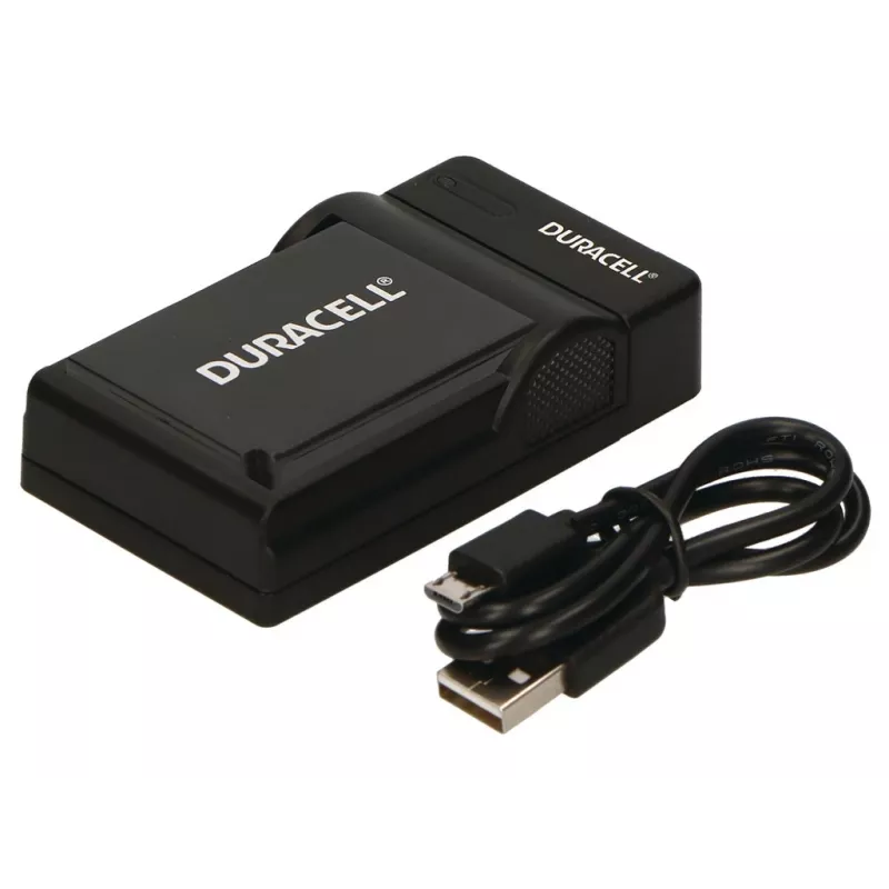 Duracell Digital Camera Battery Charger, USB, Indoor battery charger, Nikon EN-EL20, EN-EL22, EN-EL24, Czarny, 5 V, 5 V