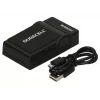 Duracell Digital Camera Battery Charger, USB, Indoor battery charger, Panasonic CGA-S005, S007, S008, Czarny, 5 V, 5 V