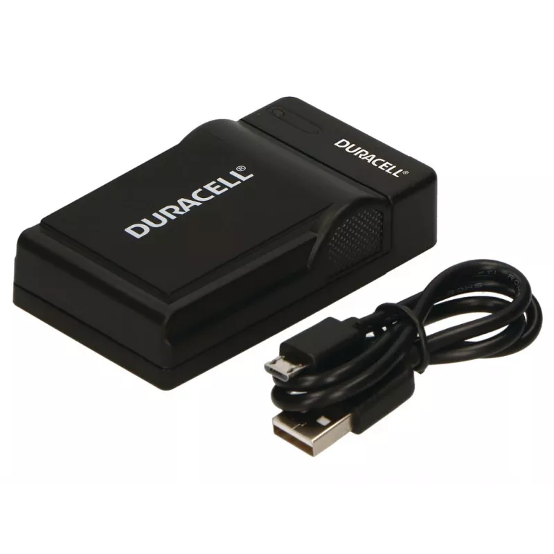 Duracell Digital Camera Battery Charger, USB, Indoor battery charger, Panasonic CGA-S005, S007, S008, Czarny, 5 V, 5 V
