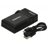 Duracell Cyfrowa ładowarka do baterii aparatu, USB, ładowarka wewnętrzna, Panasonic DMW-BLD10E, Czarny, 5 V, 5 V