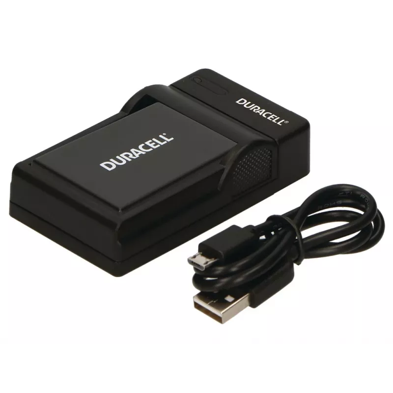 Duracell Cyfrowa ładowarka do baterii aparatu, USB, ładowarka wewnętrzna, Panasonic DMW-BLD10E, Czarny, 5 V, 5 V