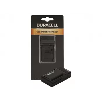 Ładowarka Duracell do akumulatora aparatu cyfrowego, USB, ładowarka wewnętrzna, Panasonic DMW-BLF19, czarna, 5 V, 5 V