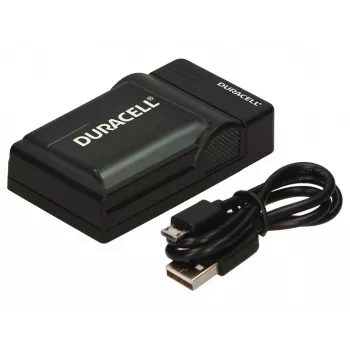 Ładowarka do akumulatora aparatu cyfrowego Duracell, USB, ładowarka wewnętrzna, czarna, 5 V, 5 V, 5 V