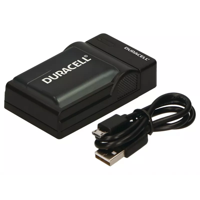 Ładowarka do akumulatora aparatu cyfrowego Duracell, USB, ładowarka wewnętrzna, czarna, 5 V, 5 V, 5 V
