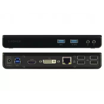 2-Power DOC0110A stacja dokująca/replikator portów do laptopa Przewodowa USB 3.2 Gen 1 (3.1 Gen 1) Type-B Czarny
