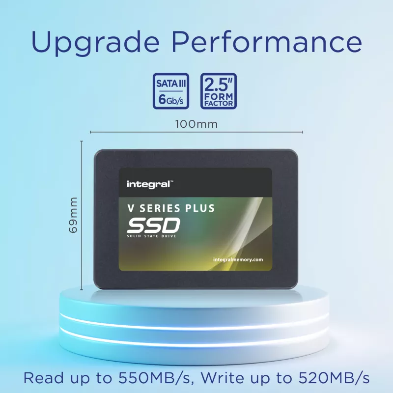 Integral 512 GB SSD 2.5″ SATA 3 R-550 MB/s W-520 MB/s TBW 150 V SERIES 2 PLUS