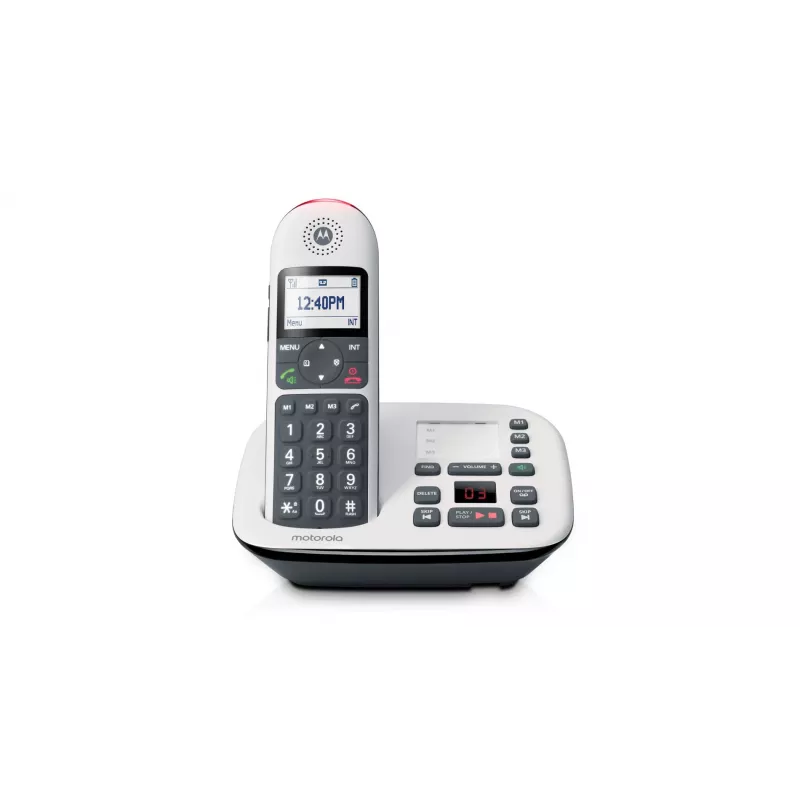 Motorola CD5011 Inteligentny telefon Identyfikacja dzwoniącego Szary, Srebrny