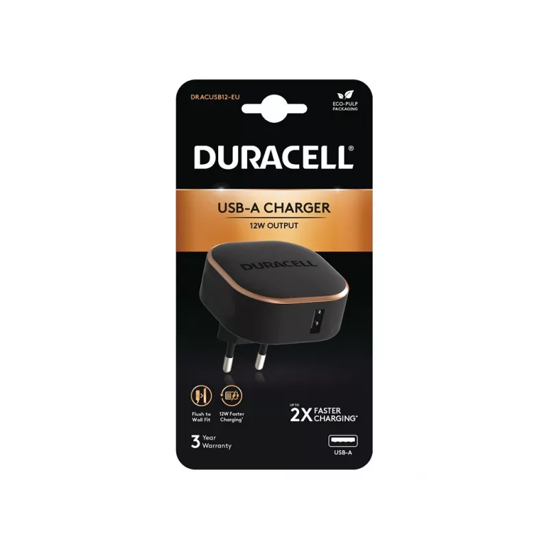 Ładowarka do urządzeń mobilnych Duracell DRACUSB12-EU Czarny