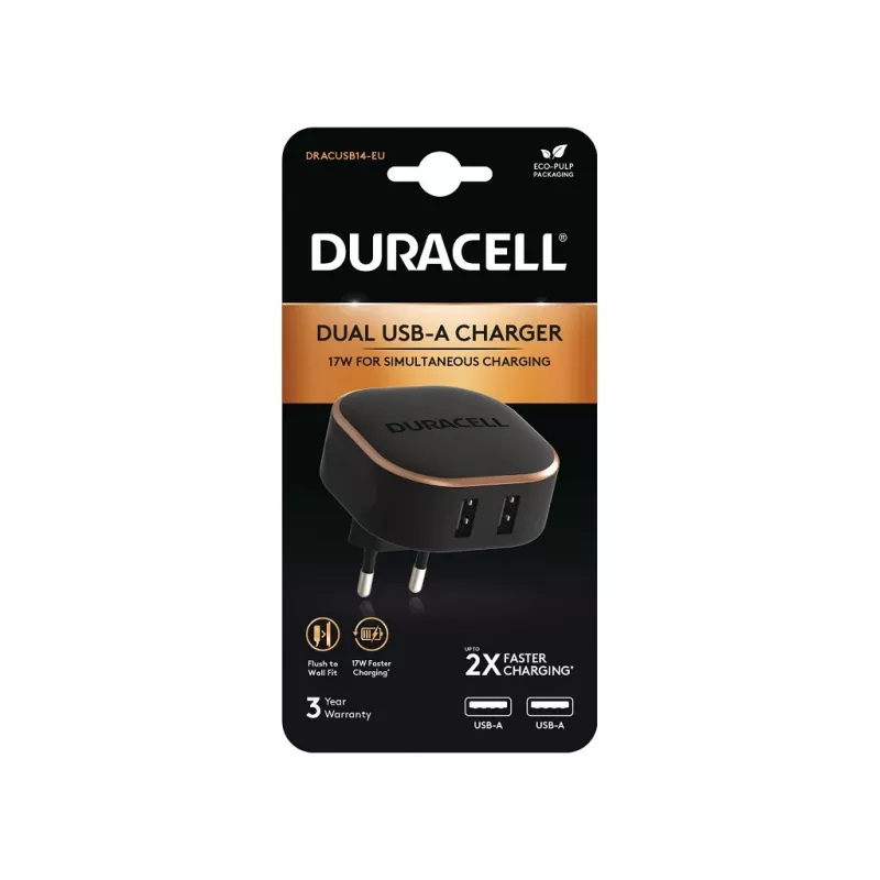 Duracell DRACUSB14-EU ładowarka do urządzeń mobilnych Czarny