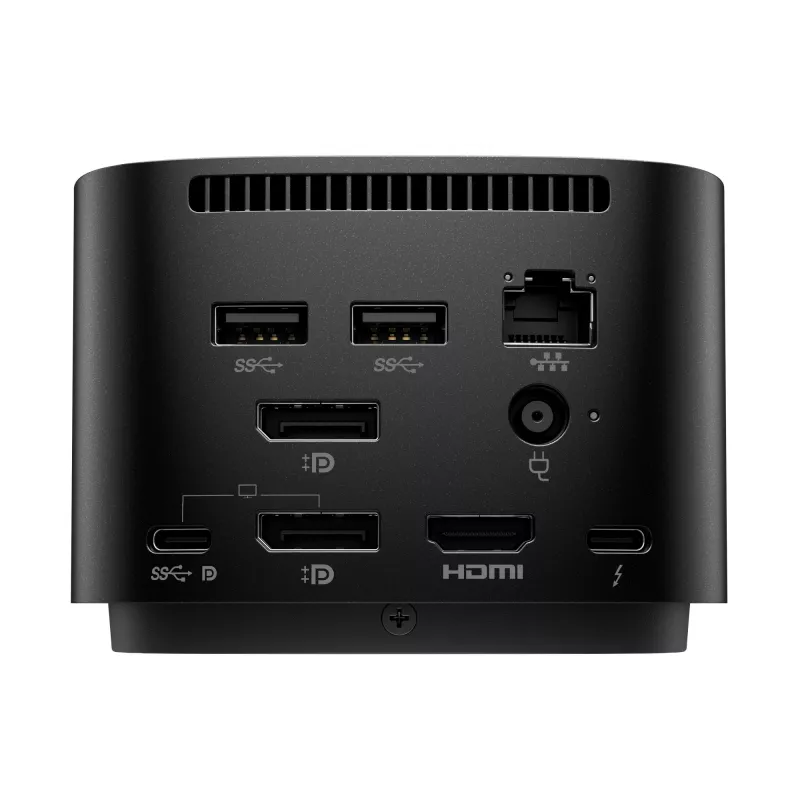 HP Thunderbolt Dock 120W G4, przewodowy, Thunderbolt 4, czarny, Kensington, Chiny, Tajlandia, Tajwan, biznesowy