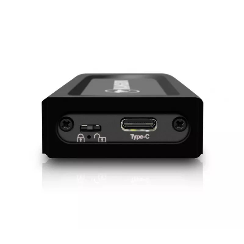 iStorage Kanguru UltraLock Superspeed+ USB-C M.2 NVMe Zewnętrzny dysk SSD 2 TB | Bezpieczny przenośny dysk półprzewodnikowy | Fizyczny przełącznik blokady zapisu | Bezpieczne oprogramowanie układowe | Zgodny z TAA