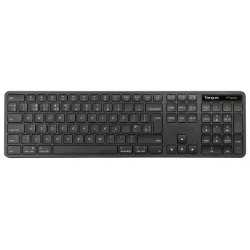 Targus EcoSmart AKB873FR klawiatura Uniwersalne RF Wireless + Bluetooth AZERTY Francuski Czarny