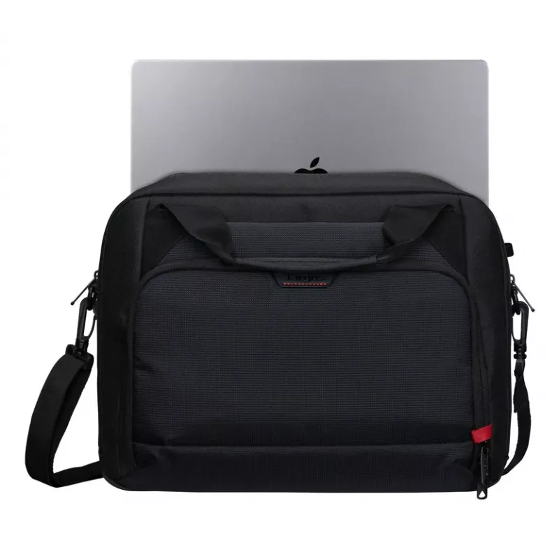 Targus EcoSmart 35,6 cm (14 cali) Aktówka Czarna, Czerwona