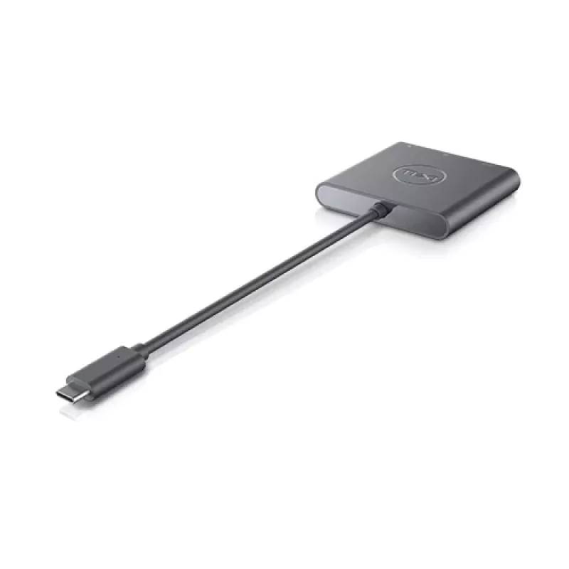DELL Adapter USB-C na HDMI/DP z przelotowym zasilaniem, przewodowy, USB 3.2 Gen 2 (3.1 Gen 2) Type-C, czarny, 3840 x 2160 pikseli, Dell, 3840 x 2160 pikseli
