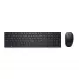 DELL Pro klawiatura i mysz - KM5221W - pan-nordycka (QWERTY) - czarna