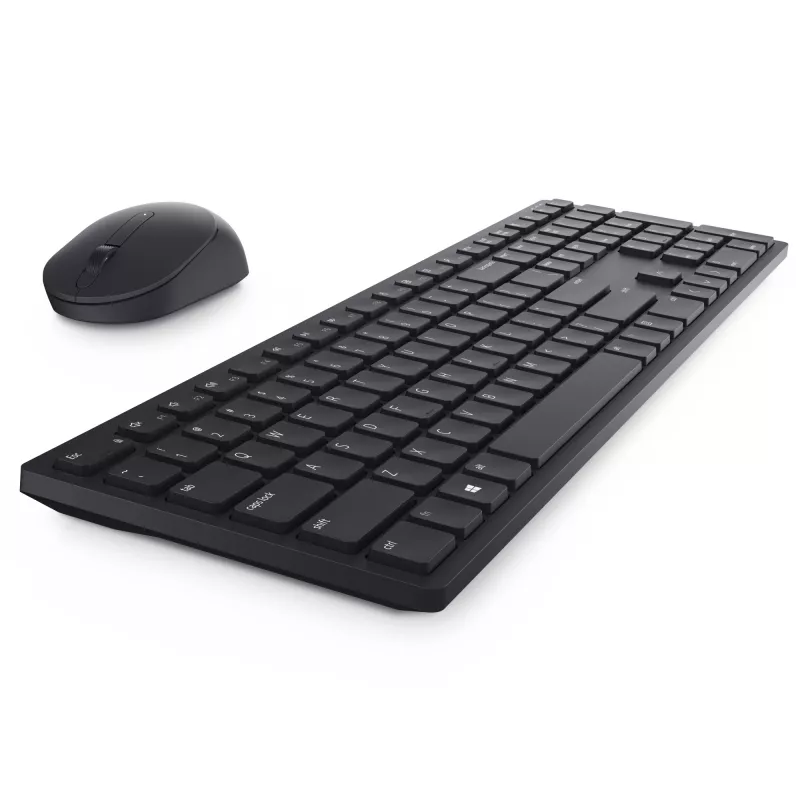 DELL Pro klawiatura i mysz - KM5221W - pan-nordycka (QWERTY) - czarna