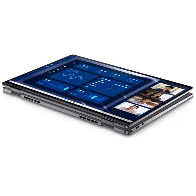 DELL Latitude 9450 2-in-1 Intel Core Ultra 7 165U Hybrydowy (2-w-1) 35,6 cm (14 cali) Ekran dotykowy Quad HD+ 16 GB LPDDR5x-SDRAM 512 GB SSD Wi-Fi 7 (802.11be) Windows 11 Pro Belgian szary