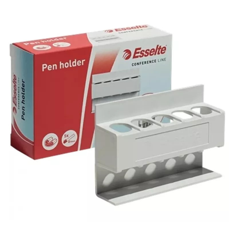 Esselte Uchwyt na pisaki – Do tablic suchościeralnych, biały, 122 mm, 35 mm, 83 mm, 60 g, 1 szt.