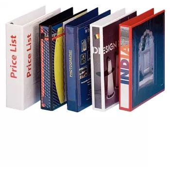 Esselte Panorama Binder FSC® A4 4DR/25 mm, A4, pierścienie D, tworzywo sztuczne, biały, 240 arkuszy, 2,5 cm